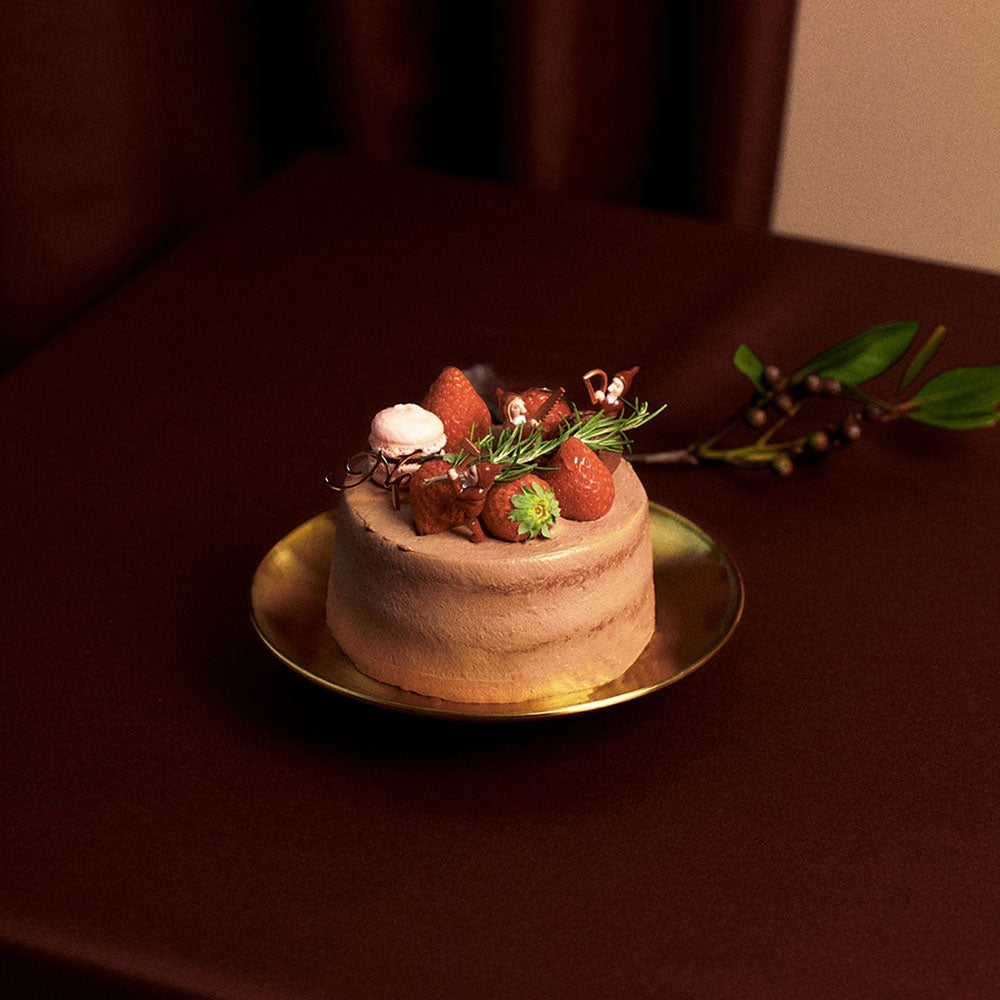 gâteau aux fraise chocolat