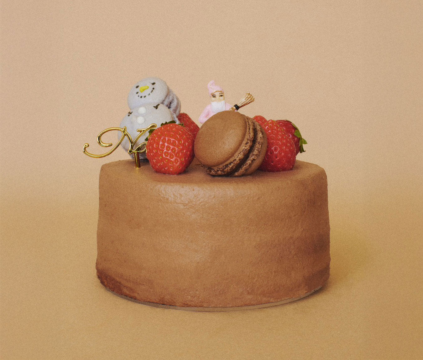 gâteau aux fraise chocolat